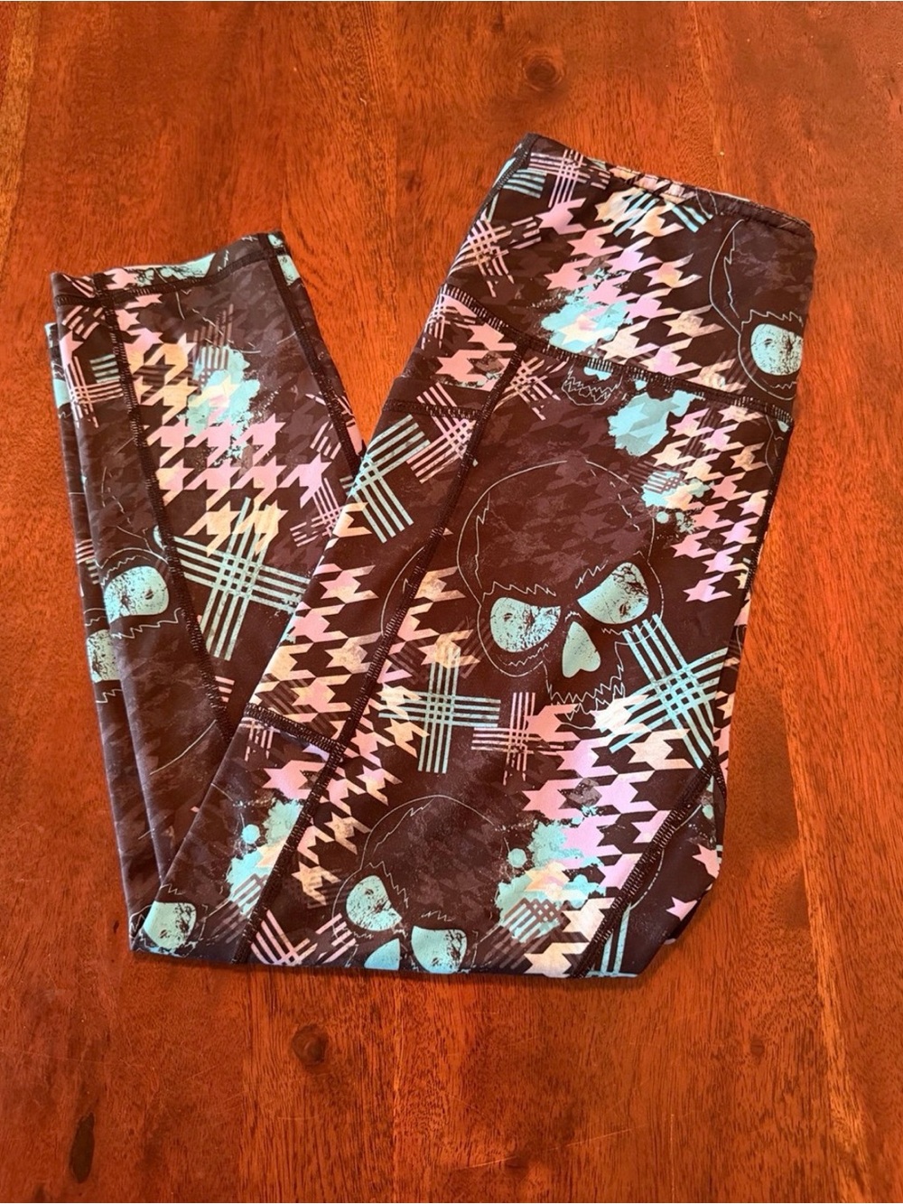 Constantly Varied Gear Abstract Skulls Capris